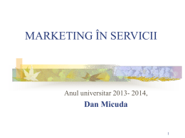 Marketingul serviciilor