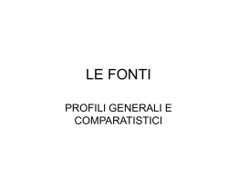 LE FONTI - Unisi.it