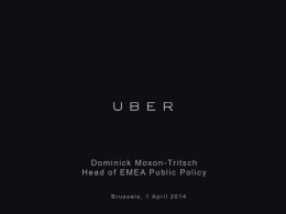 Uber (Dominick Moxon) - European Consumer Summit 2014