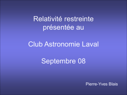 + V - Club des astronomes amateurs de Laval