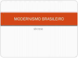 MODERNISMO BRASILEIRO - Cafeteria Expresso Online