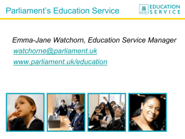 Emma-Jane Watchorn, Education Service Manager