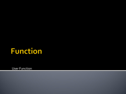 Presentasi tentang function