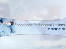 Endodontic Periodontal Lesions