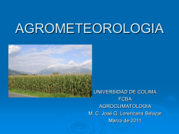 agrometeorologia observaciones meteorologicas