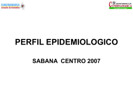 perfil epidemiologico sabana centro 2007