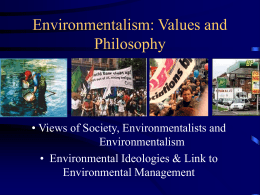 environmentalism - University of Leeds