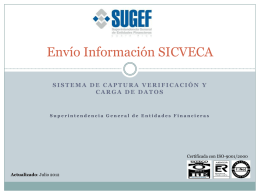 Presentacion Envío Información SICVECA