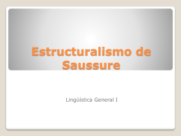 Clase 4_Saussure - linguisticageneral
