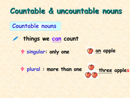 Countable & uncountable