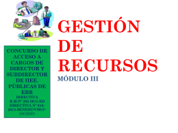 GESTIÓN DE RECURSOS