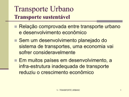 transporte urbano - Engenharia Civil UFPel 2011