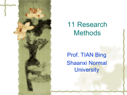 1. Research Methods for Applied Linguistics