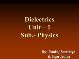 Dielectric Properties