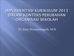 Implementasi Kurikulum 2013 erny roesminingsih MP
