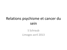 Relations psychisme et cancer du sein