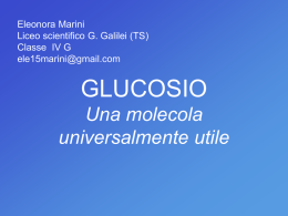 IL glucosio - Liceo Scientifico Galileo Galilei