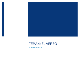TEMA 4- el verbo