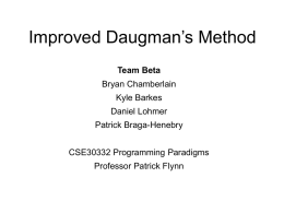 Improved Daugman`s Method