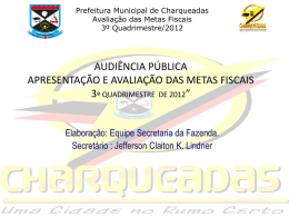 Apresentação - Prefeitura Municipal de Charqueadas