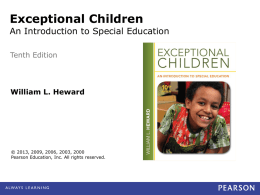 Who Are Exceptional Children?
