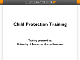 PowerPoint for Child Protection Training