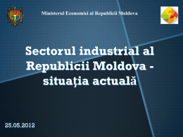 Sectorul industrial al Republicii Moldova