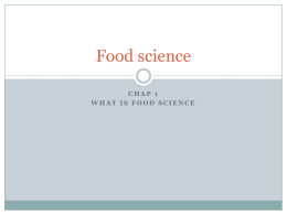 chap 1 food science