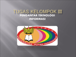TUGAS KELOMPOK III