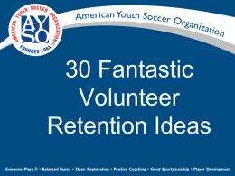 30 Fantastic Volunteer Retention Ideas