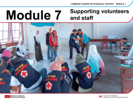 Module 7 - Psychosocial Support IFRC