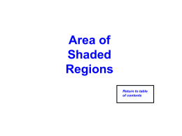 Finding the Area of Shaded Region