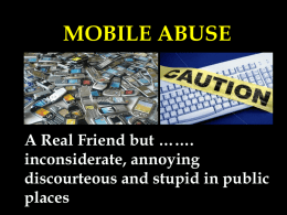 Mobile Abuse