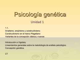 Psicología genética