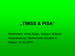 „TIMSS & PISA“