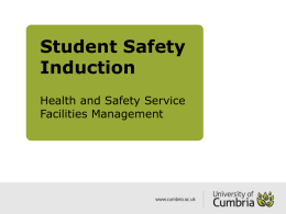 Student Safety Induction