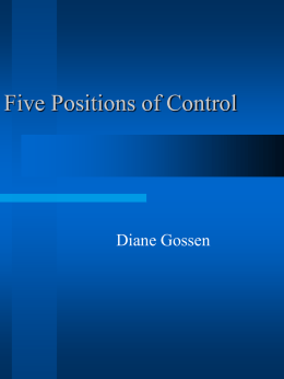 Five Positions of Control - Bibliothèque Reynolds Library