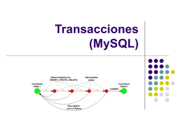 Transacciones MySQL