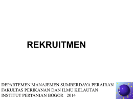 1). Rekruitment