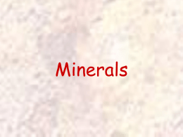 Minerals Powerpoint - Troup 6