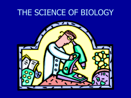 THE SCIENCE OF BIOLOGY - Akron Central Schools