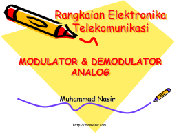 Modulator dan Demodulator Analog