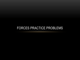 Forces Practice Problems
