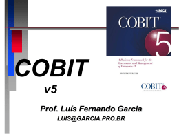 cobit - Prof. Dr. Luis Fernando Garcia