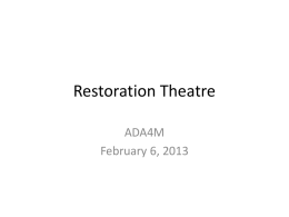 Restoration Theatre