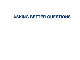 ASKING BETTER QUESTIONS Schema Activator