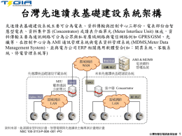 台灣先進讀表基礎建設系統架構