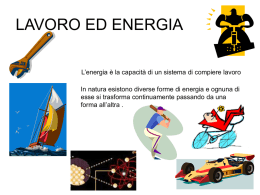 LAVORO ED ENERGIA