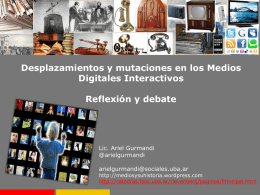 medios digitales -reflexion y debate 2011