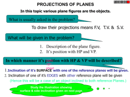 6. PROJECTION OF PLANES